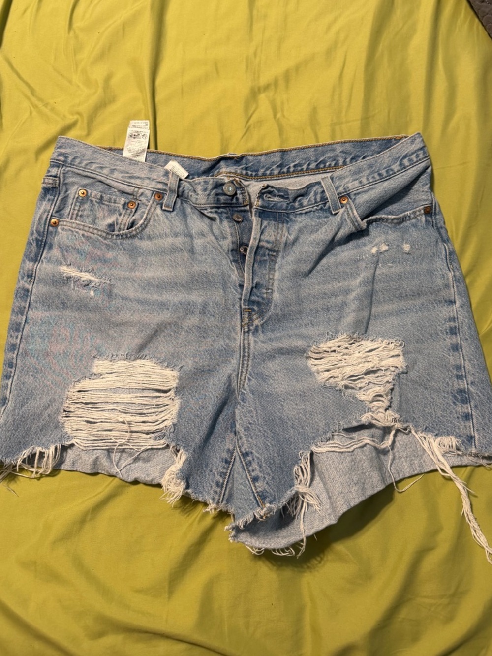 Levi’s distressed loose shorts